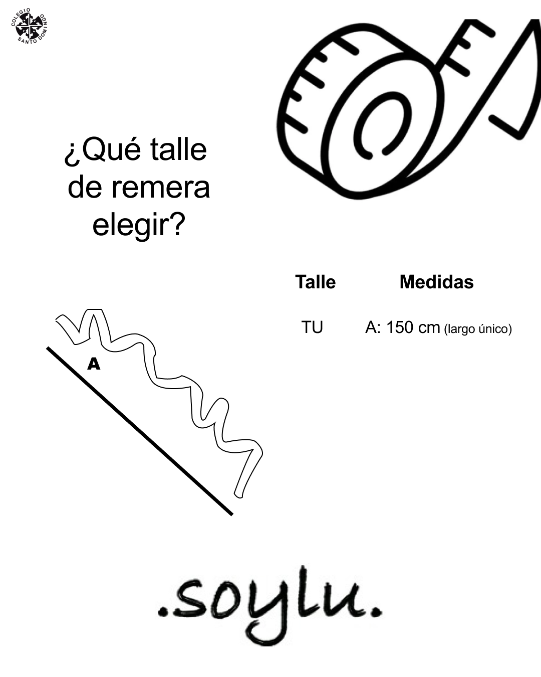 Medidas lazo Santo Domingo